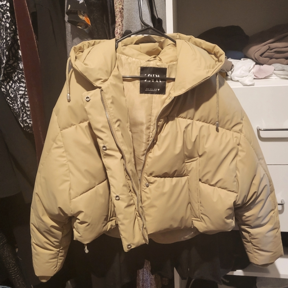 Zara faux leather jacker
